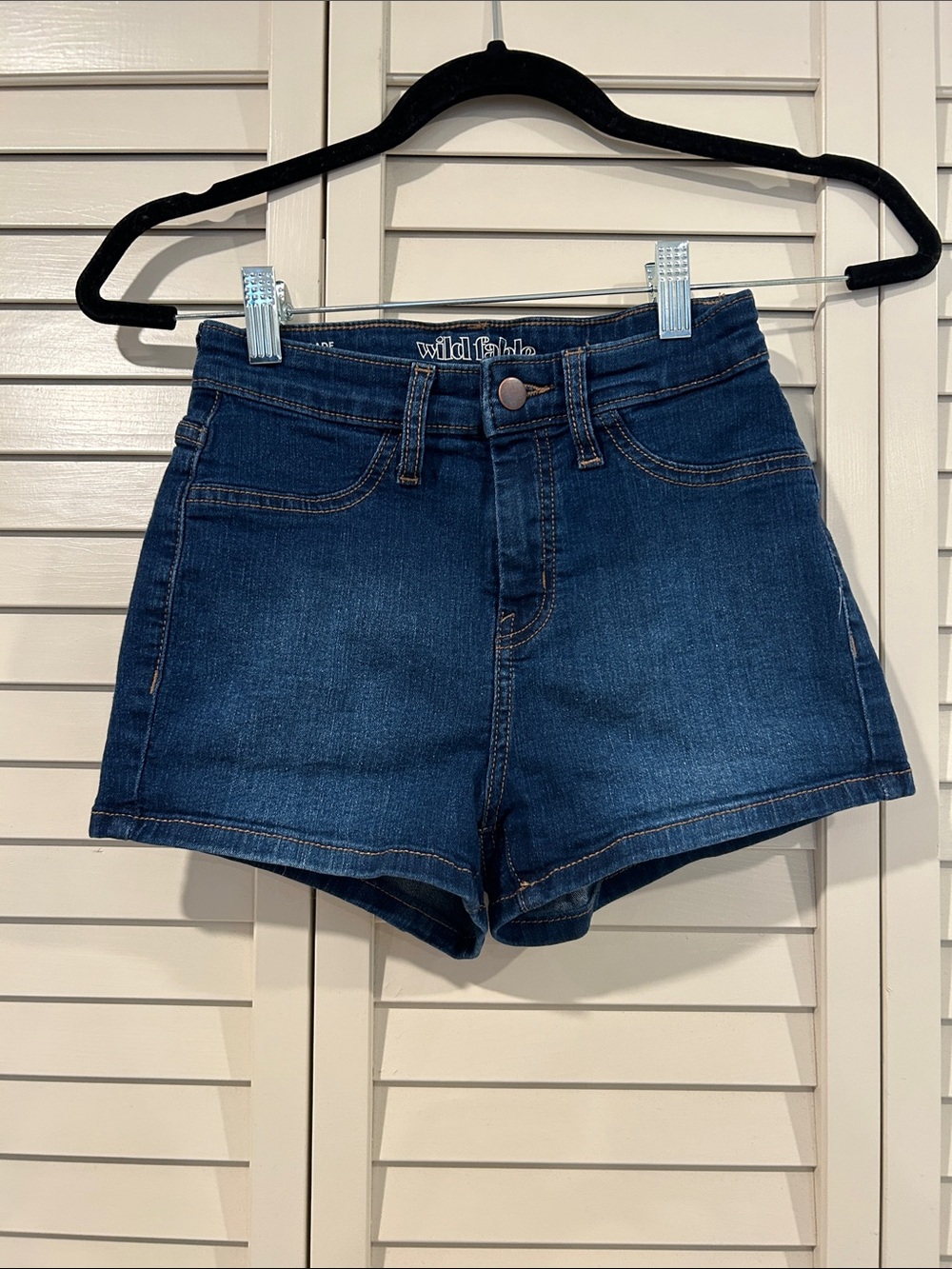 wild fable Dark Blue High-Rise Denim Shorts Size 0
